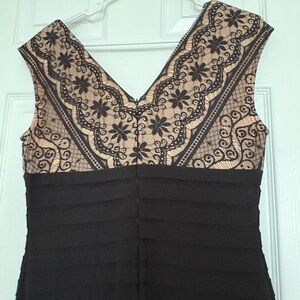 Adrianna Papell Black Lace Dress